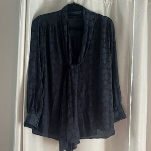 Navy blue blouse. Banana Republic. Size Large. Worn once.